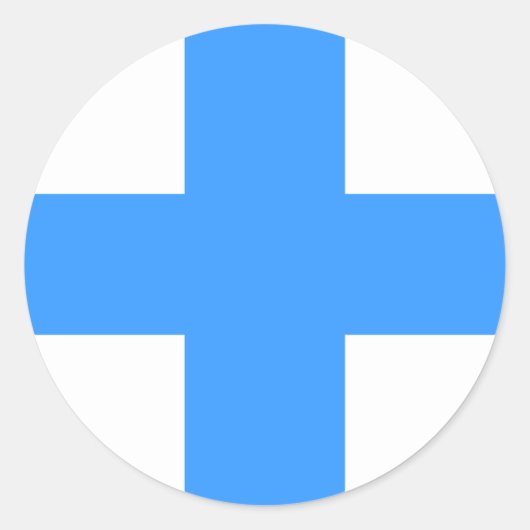 Sticker Rond Drapeau de Marseille (Devant)