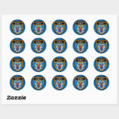 Sticker Rond Drapeau de Minsk (Feuille)