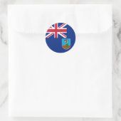 Sticker Rond Drapeau de Montserrat (Sac)