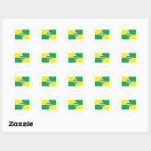 Sticker Rond Drapeau de Nairobi (Feuille)