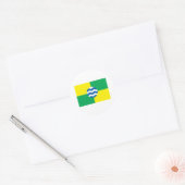 Sticker Rond Drapeau de Nairobi (Enveloppe)