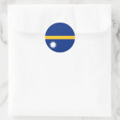 Sticker Rond Drapeau de Nauru (Sac)