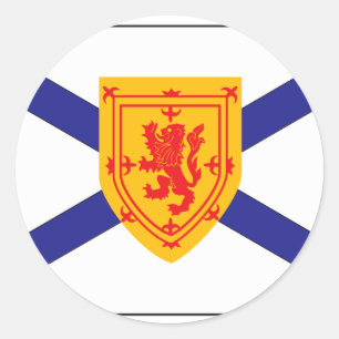 STICKER ROND DRAPEAU DE NOUVELLE-ÉCOSSE