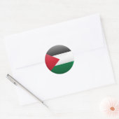 Sticker Rond Drapeau de Palestine (Enveloppe)