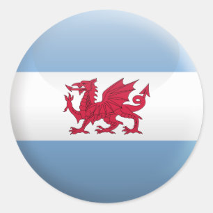 Sticker Rond Drapeau de Patagonie