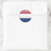 Sticker Rond Drapeau de Pays-Bas (Sac)