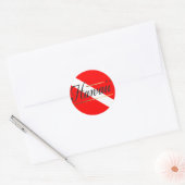 Sticker Rond Drapeau de plongée Hawaii (Enveloppe)