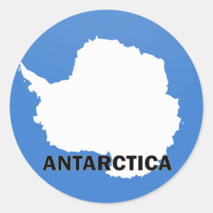 Sticker Rond Drapeau de qualité de rondeau de l'Antarctique