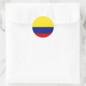 Sticker Rond Drapeau de qualité Roundel Colombie (Sac)