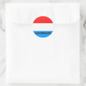 Sticker Rond Drapeau de qualité Roundel Luxembourg (Sac)