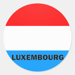 Sticker Rond Drapeau de qualité Roundel Luxembourg