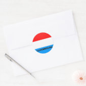 Sticker Rond Drapeau de qualité Roundel Luxembourg (Enveloppe)