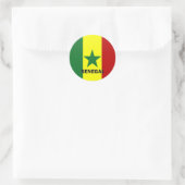 Sticker Rond Drapeau de qualité Roundel Sénégal (Sac)