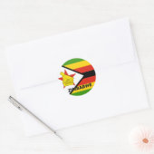 Sticker Rond Drapeau de qualité Roundel Zimbabwe (Enveloppe)