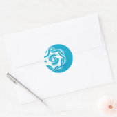 Sticker Rond Drapeau de Seattle (Enveloppe)