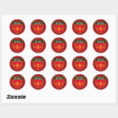 Sticker Rond Drapeau de Sevilla (Feuille)