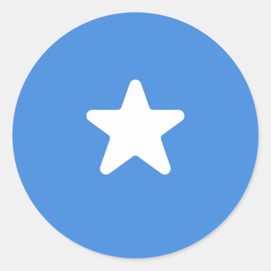 Sticker Rond Drapeau de Somalie (Devant)