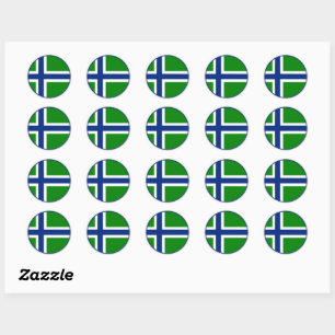 Sticker Rond Drapeau de South Uist