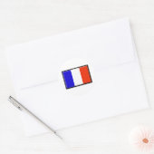 Sticker Rond Drapeau de St Barts (Enveloppe)