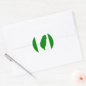Sticker Rond Drapeau de Taïwan (Enveloppe)