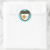 Sticker Rond Drapeau de Tbilissi (Sac)