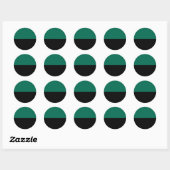 Sticker Rond Drapeau de Texel (Feuille)