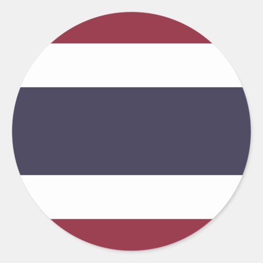 Sticker Rond Drapeau de Thaïlande (Devant)