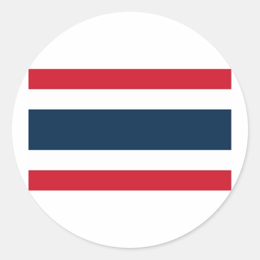 Sticker Rond Drapeau de Thaïlande (Devant)