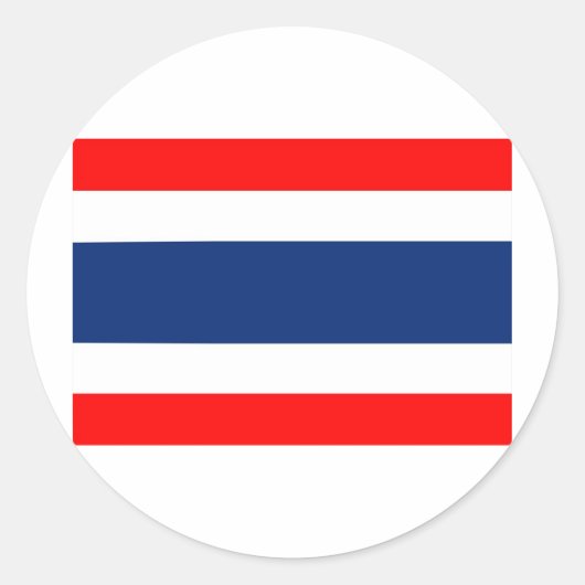 Sticker Rond Drapeau de Thaïlande (Devant)