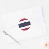 Sticker Rond Drapeau de Thaïlande (Enveloppe)