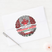 Sticker Rond Drapeau de Tree Roots (Enveloppe)