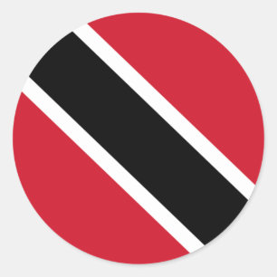 Sticker Rond Drapeau de Trinité-et-Tobago