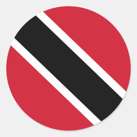 Sticker Rond Drapeau de Trinité-et-Tobago (Devant)