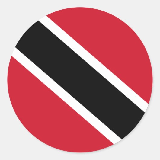 Sticker Rond Drapeau de Trinité-et-Tobago (Devant)