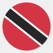 Sticker Rond Drapeau de Trinité-et-Tobago (Devant)