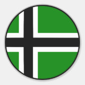 Sticker Rond Drapeau de Vinland (Devant)