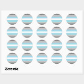Sticker Rond Drapeau Demiboy Pride (Feuille)