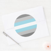 Sticker Rond Drapeau Demiboy Pride (Enveloppe)