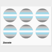 Sticker Rond Drapeau Demiboy Pride (Feuille)