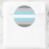 Sticker Rond Drapeau Demiboy Pride (Sac)