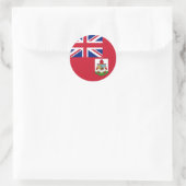 Sticker Rond Drapeau des Bermudes (Sac)