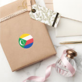 Sticker Rond Drapeau des Comores (Cadeaux)