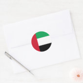 Sticker Rond Drapeau des Émirats arabes unis (Enveloppe)