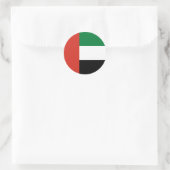 Sticker Rond Drapeau des Émirats arabes unis (Sac)