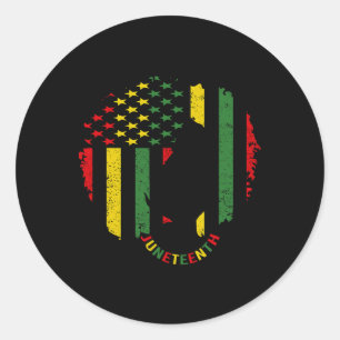 Sticker Rond Drapeau des femmes noires de la 1ème édition Histo