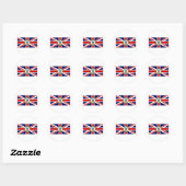 Sticker Rond Drapeau des îles Falkland (Feuille)