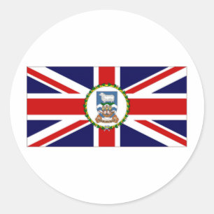 Sticker Rond Drapeau des îles Falkland