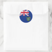 Sticker Rond Drapeau des îles Pitcairn (Sac)