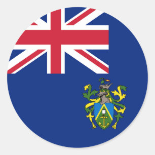 Sticker Rond Drapeau des îles Pitcairn