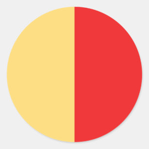 Sticker Rond drapeau des naples